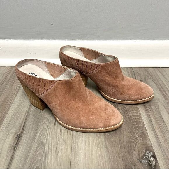 Jeffrey Campbell Heels Women’s 8 Rosalee Peach Pink Slip On Mule - Picture 1 of 7